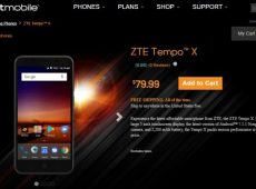 ZTE Tempo X budget smartphone on Boost Mobile
