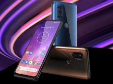Render shows Motorola One Action in blue gradient